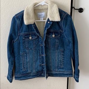 xo visions denim sherpa jacket